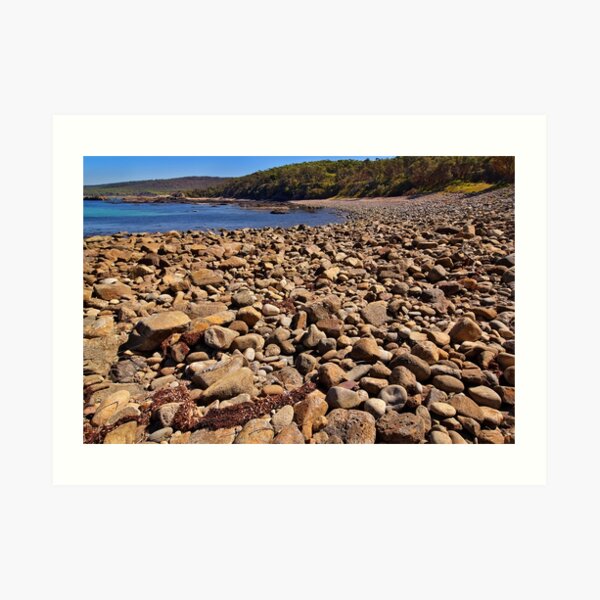 0102 Stony beach - Mimosa Rocks Art Print