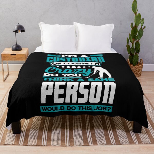 Item preview, School Custodian Janitor Funny Quote designed and sold by ShopTheStyle.