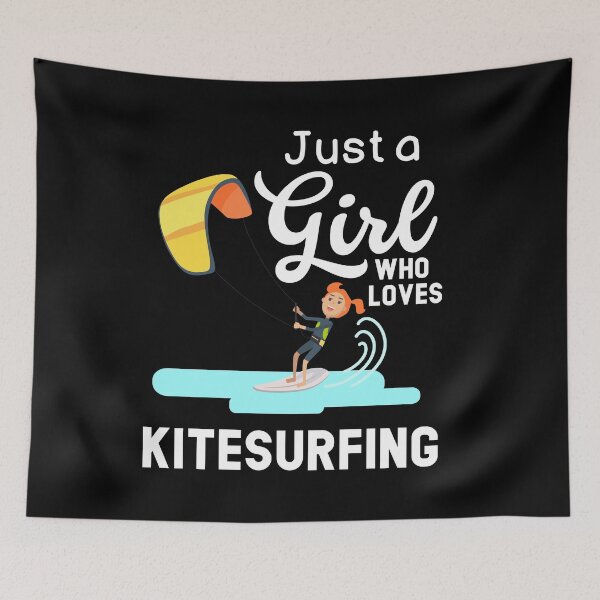 Item preview, Just A Girl Who Loves Kitesurfing designed and sold by Mariano Topno.