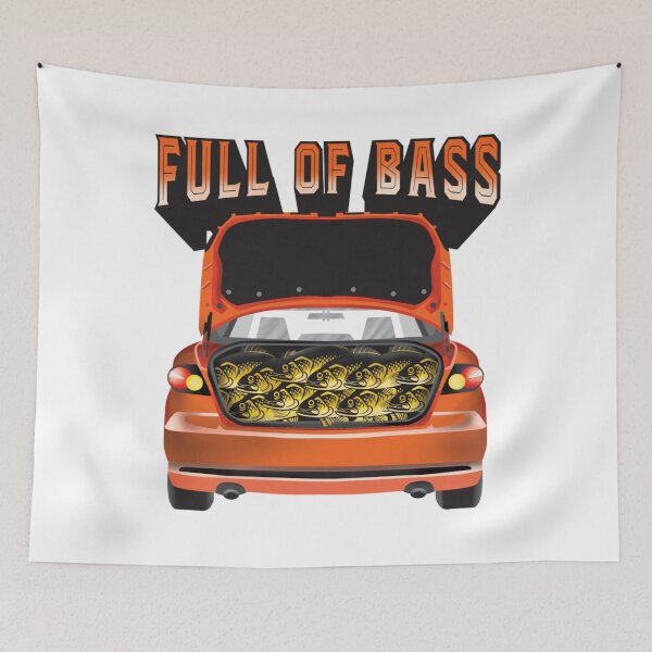 Item preview, Full of Bass in The Subwoofer Car Trunk Funny Pun    designed and sold by MatJudahbu.