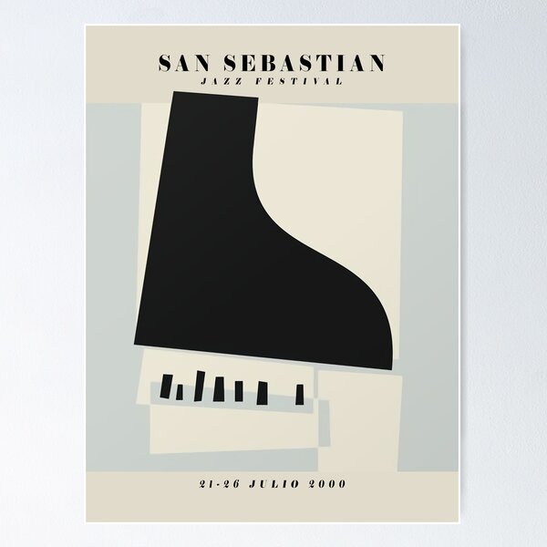 Vista previa del artículo con la obra «Vintage Jazz festival - San Sebastian», diseñado y vendido por tristina94.