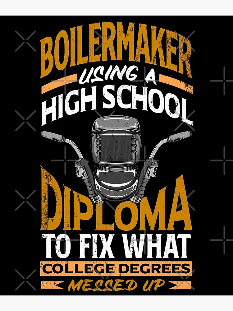 Imagen 3 de 3, Póster con la obra Boilermaker Tradeperson Quote, diseñada y vendida por ShopTheStyle.