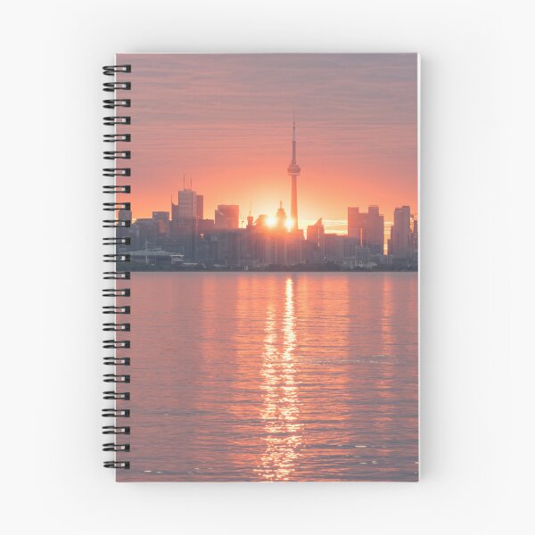 Item preview, Split Sun - Spectacular Sunrise Behind Toronto Skyline designed and sold by Georgia Mizuleva.