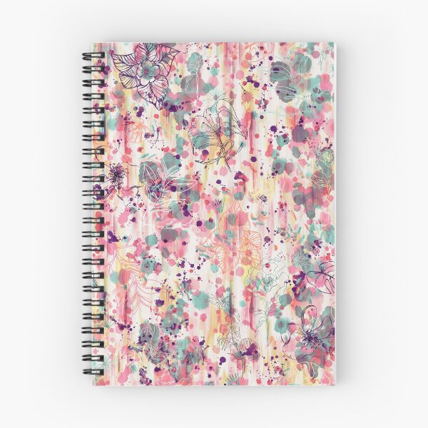 Item preview, WIP flowers - Abstract spray floral art painting - Pastels and pink designed and sold by ninoladesign.