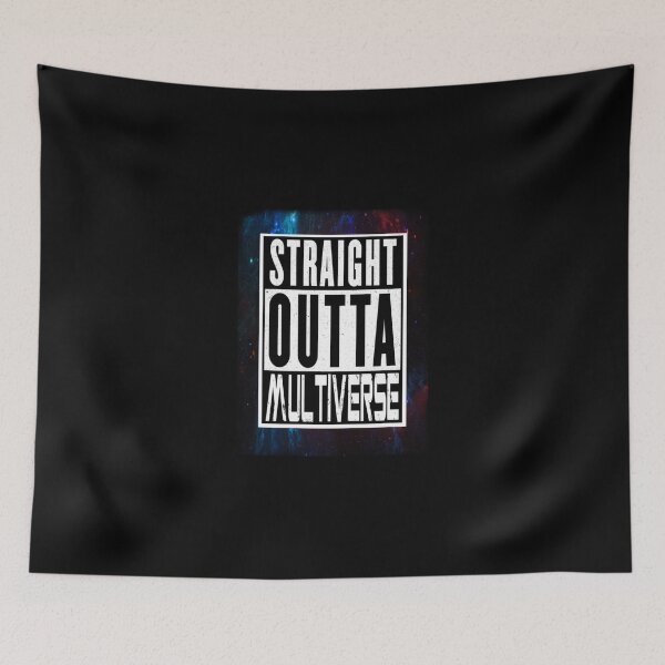 Item preview, Straight Outta Multiverse Design Sticker designed and sold by donnielnah.