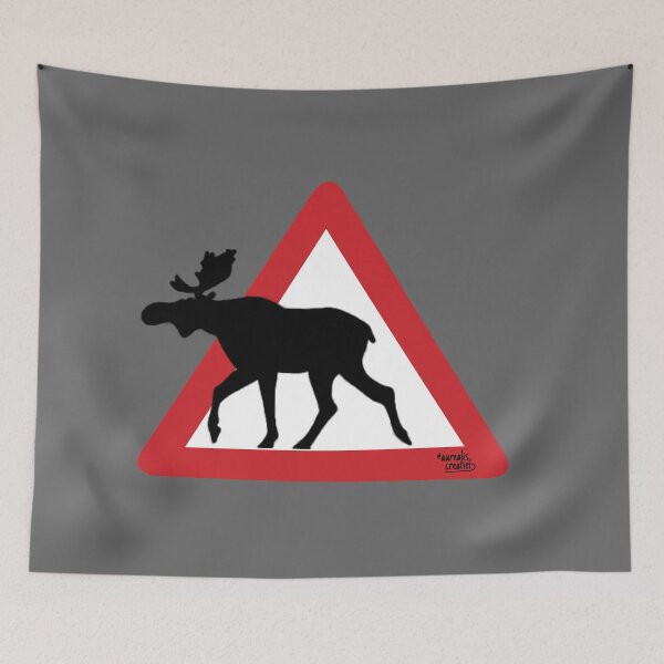 Item preview, Traffic sign, Moose in Norway designed and sold by Aurealis.