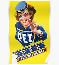 Vintage Pez Ad Poster