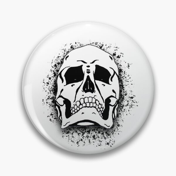 Artikelvorschau, White Grunge Skull Skeleton Bones - Distressed Punk Rock Halloween entworfen und verkauft von srhosterman.