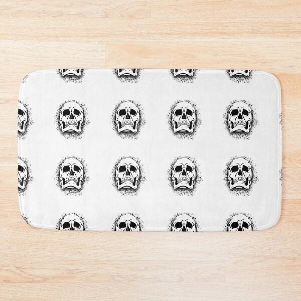 Item preview, White Grunge Skull Skeleton Bones - Distressed Punk Rock Halloween designed and sold by srhosterman.
