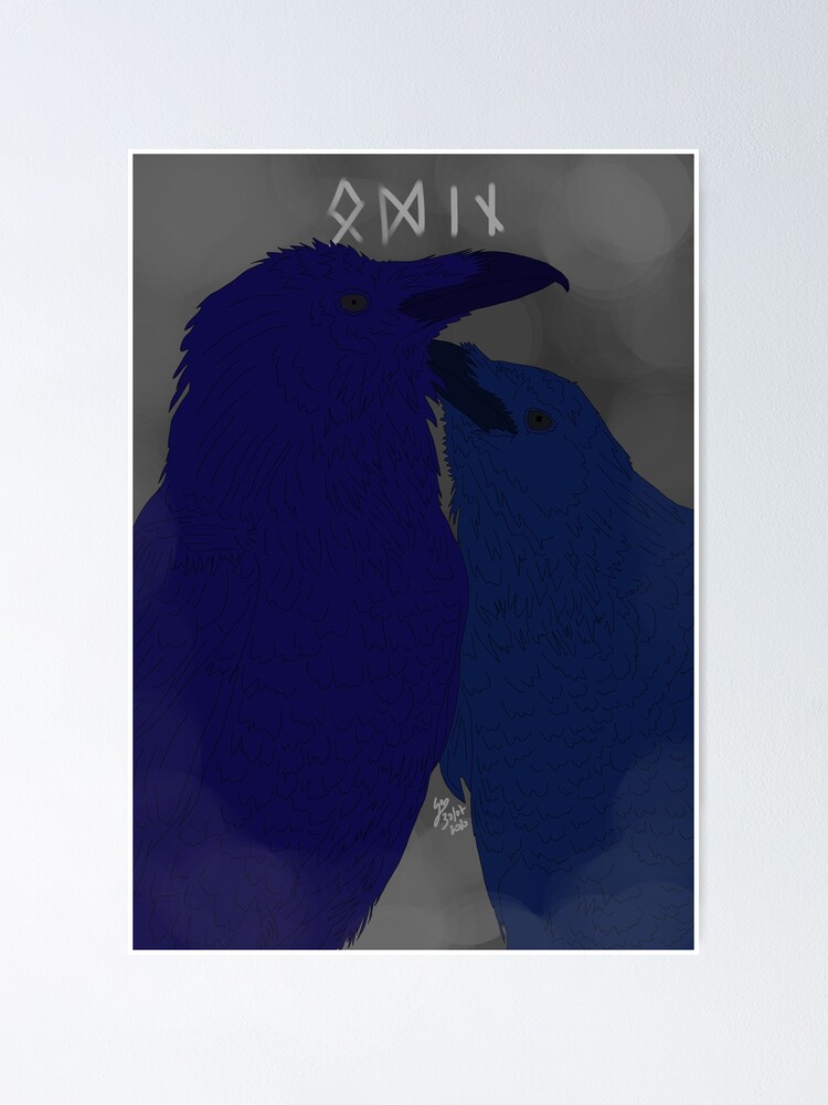 Imagen 1 de 3, Póster con la obra RAVEN, diseñada y vendida por Genatte.