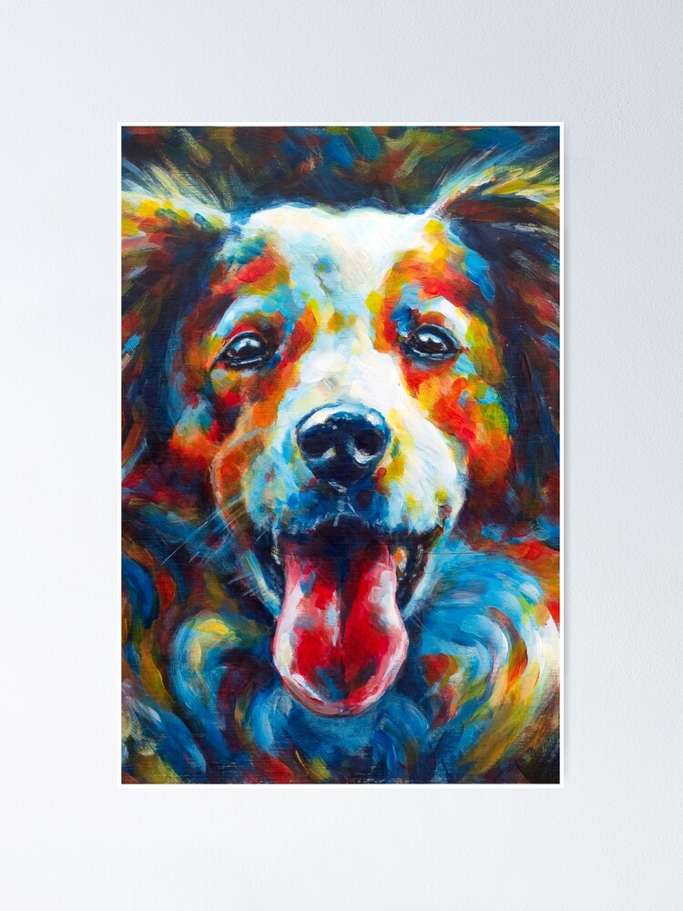 Dog Lick Painting With Your Dog Kooikerhondje Spaniel Dog Painting