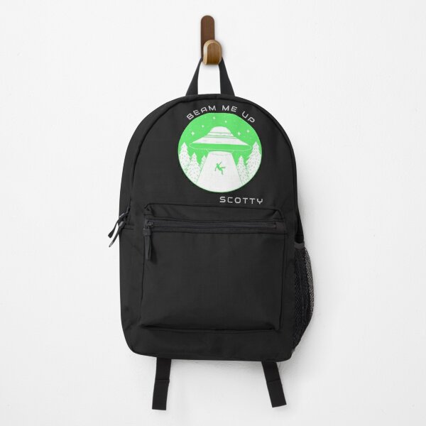 Mochila Negra Aliens Extraterrestres Backpack