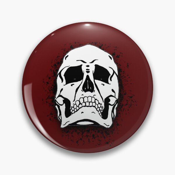 Artikelvorschau, Red with White Grunge Skull Skeleton Bones - Distressed Punk Rock Halloween entworfen und verkauft von srhosterman.