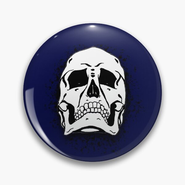 Item preview, Navy Blue with White Grunge Skull Skeleton Bones - Distressed Punk Rock Halloween designed and sold by srhosterman.
