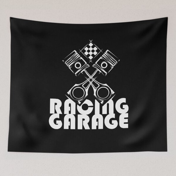 Item preview, Flag with pistons in racing design designed and sold by AndreMi.
