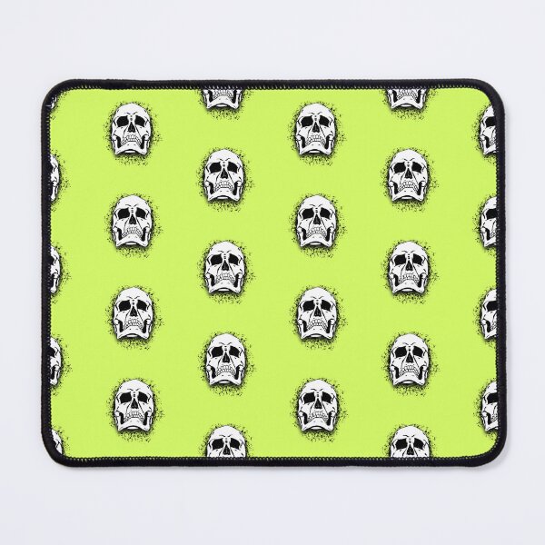 Item preview, Lime Green with White Grunge Skull Skeleton Bones - Distressed Punk Rock Halloween designed and sold by srhosterman.
