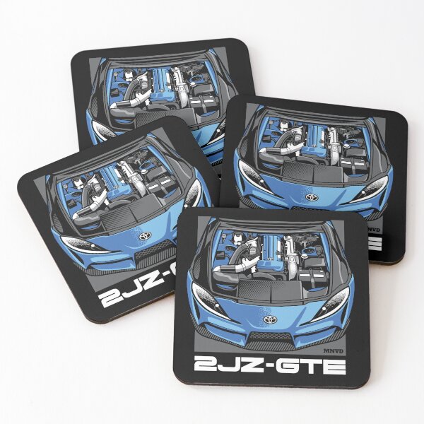 Item preview, Supra 2JZ GTE Car Engine Illustration designed and sold by mohalldi.