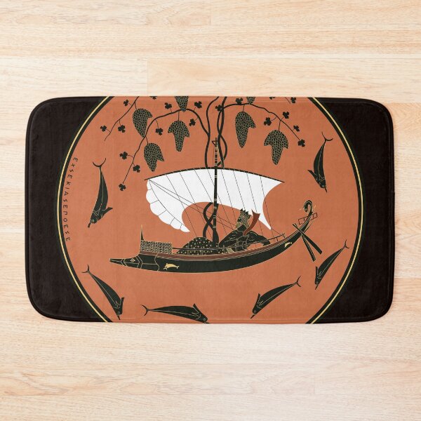 Item preview, Dionysus Cup: Greek God on Ship with Vines & Dolphins designed and sold by Happy Puppy Print On Demand.