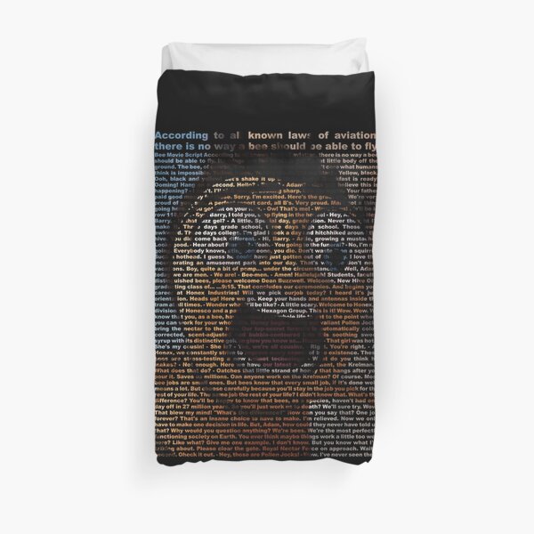 bee movie script Duvet Cover