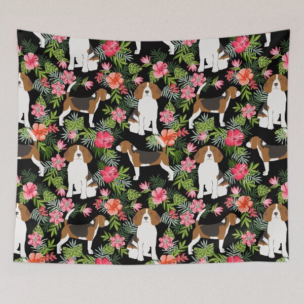 Item preview, Beagle hawaiian dog pattern tropical pattern cute gifts for dog lover dog breeds by PetFriendly designed and sold by PetFriendly.