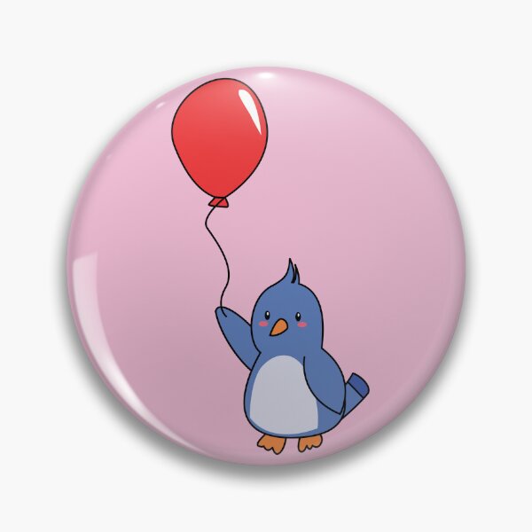 Artikelvorschau, Cute bleu bird with balloon entworfen und verkauft von ZJOCreative.