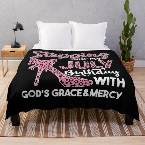 Item preview, July Birthday Quotes: Stepping Into My July Birthday With Gods Grace designed and sold by AMINE ★★★★★.