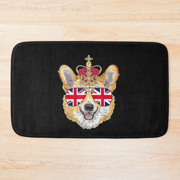 Item preview, The Queen's Platinum Jubilee 2022 Royal Corgi UK Sunglasses T-Shirt designed and sold by Azim-Stefan.