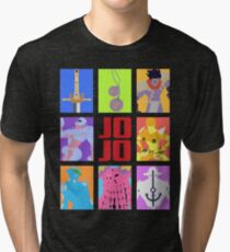 Camiseta de tejido mixto JoJo's Bizarre Adventure - Stands y armas