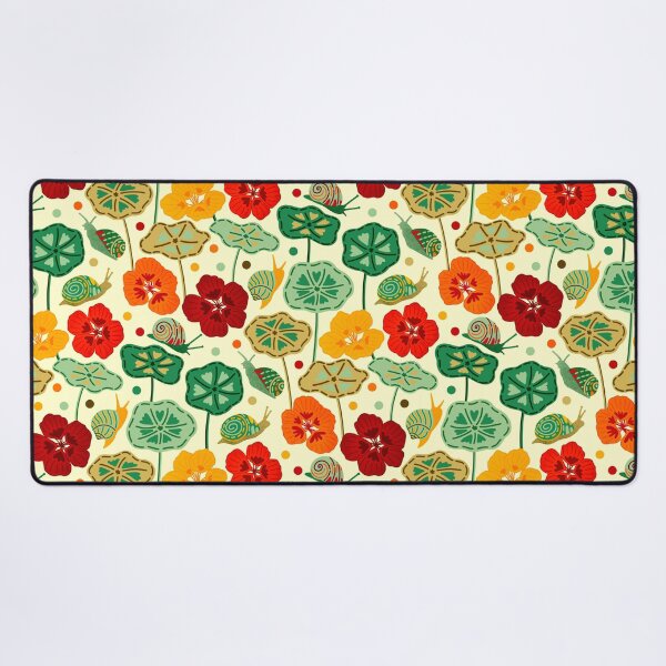 Item preview, Nasturtiums & Snails  designed and sold by TigaTiga.