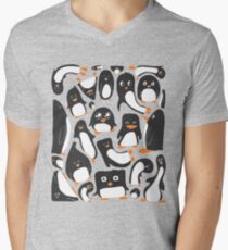 Penguin Party Men's V-Neck T-Shirt