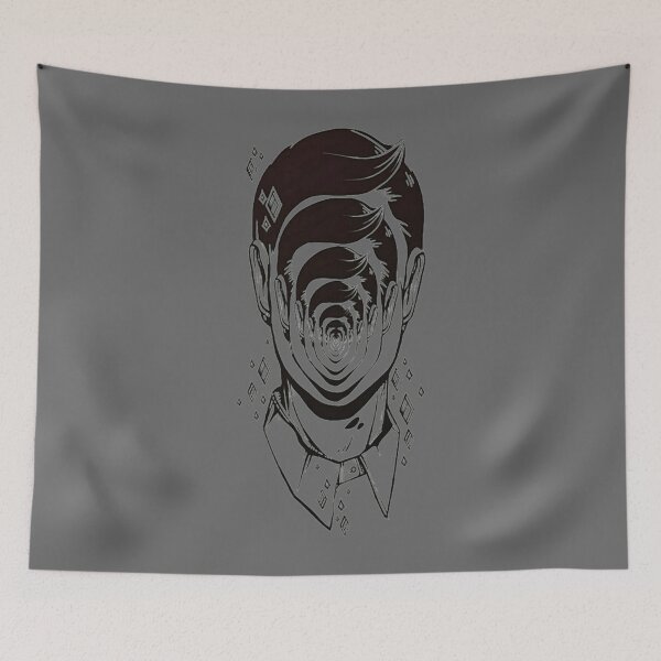 Item preview, Face with Infinity Mirror Effect Psychedelic Optical illusion designed and sold by DanutagBianchi.