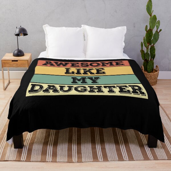 Artikelvorschau, Awesome Like My Daughter Funny Father's Day Dad Joke entworfen und verkauft von EIMgraphic.