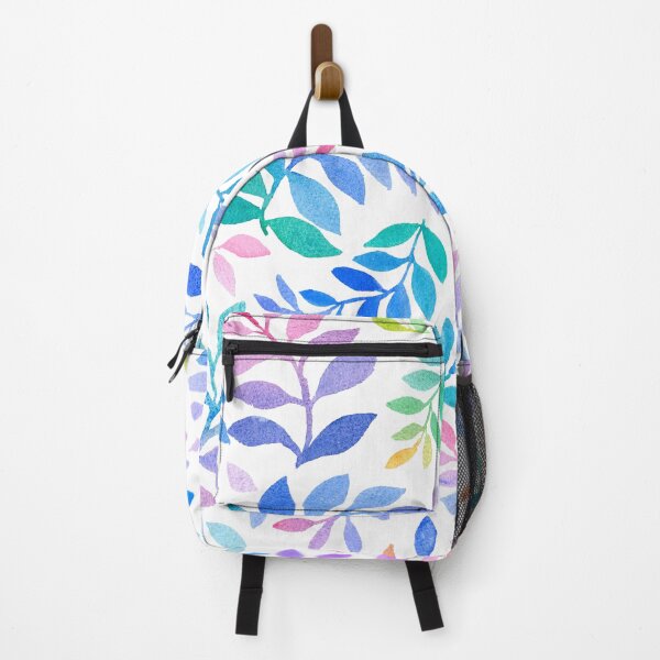 Item preview, Hand drawn Watercolour Leaves in Rainbow colour designed and sold by Jennifer Creations.