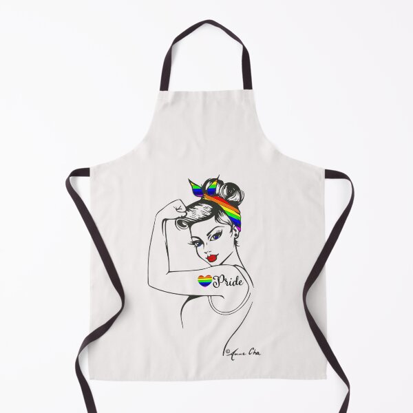 Item preview, LGBT Girl Power Pin Up retro art by Anne Cha Flag Gay Pride T-Shirt designed and sold by Azim-Stefan.