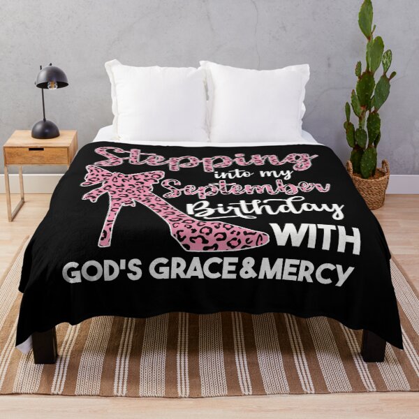 Item preview, September Birthday Quotes: Stepping Into My September Birthday With Gods Grace designed and sold by AMINE  ★★★★★.