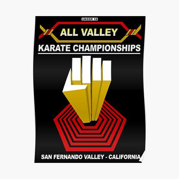 "All Valley Karate Championships v2" Poster for Sale by McPod Redbubble