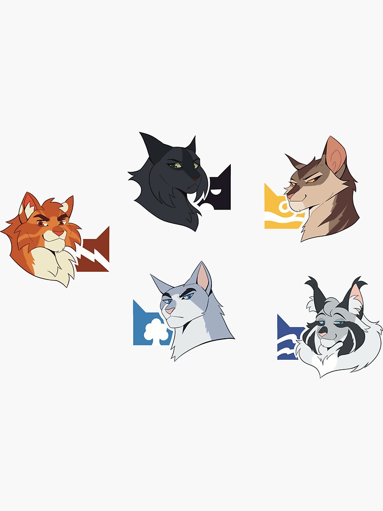 Warrior Cats - Clan Founders (5 stickers) Sticker by Didychu