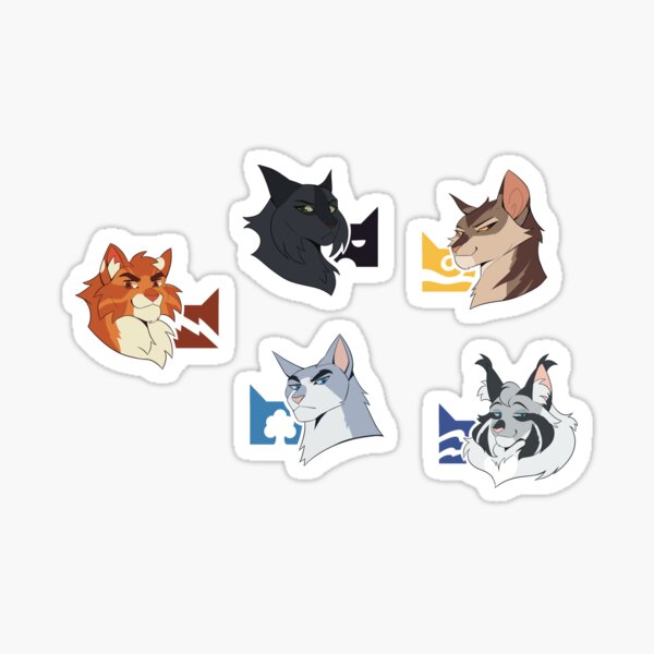 Warrior Cats - Clan Founders (5 stickers) Sticker