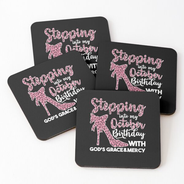 Item preview, October Birthday Quotes: Stepping Into My October Birthday With Gods Grace designed and sold by AMINE  ★★★★★.