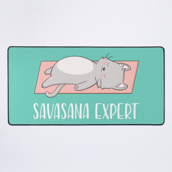 Item preview, Savasana Expert. Peach and Aqua designed and sold by FocusAndFlow.