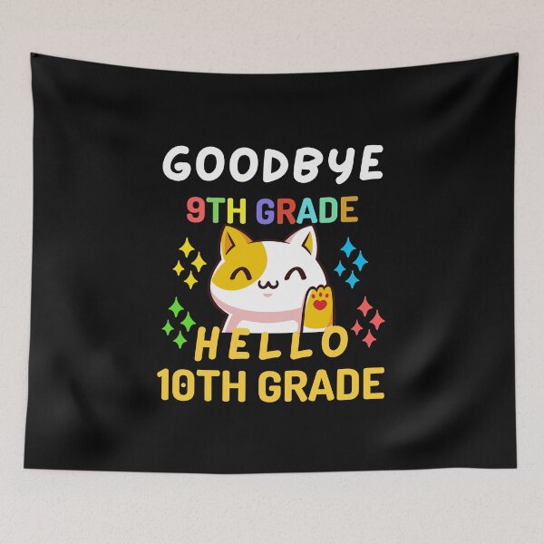Item preview, Funny Quote For The Last Day Of School : Goodbye 9th Grade Hello 10th Grade designed and sold by AmeliaStore1.