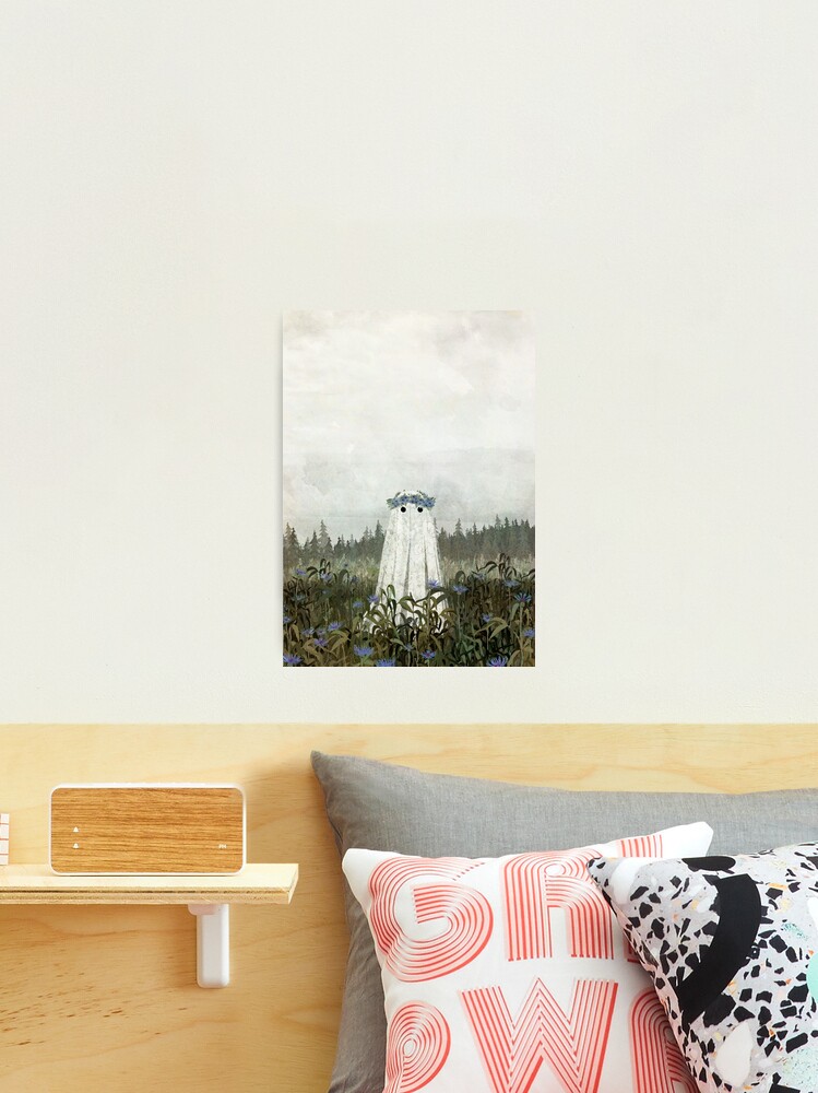 Thumbnail 2 of 3, Photographic Print, Cornflower Ghost designed and sold by katherineblower.
