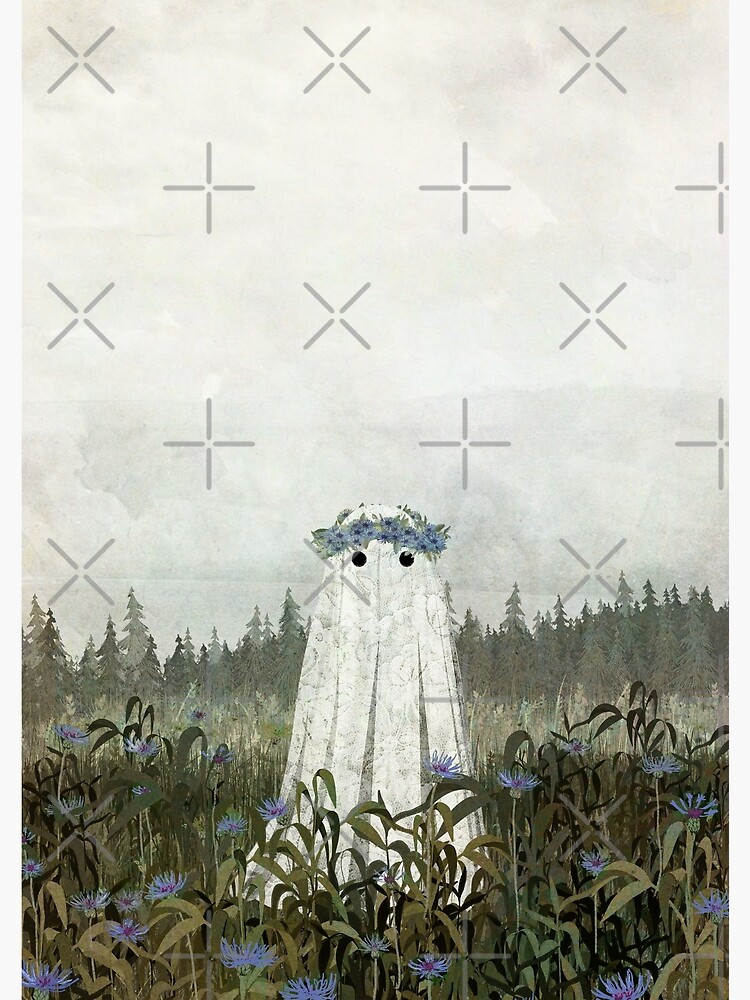 Thumbnail 3 of 3, Photographic Print, Cornflower Ghost designed and sold by katherineblower.