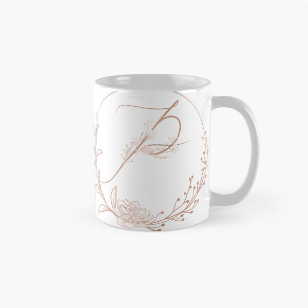 Item preview, Rose Gold Floral Monogram P designed and sold by ModernStyleBoho.