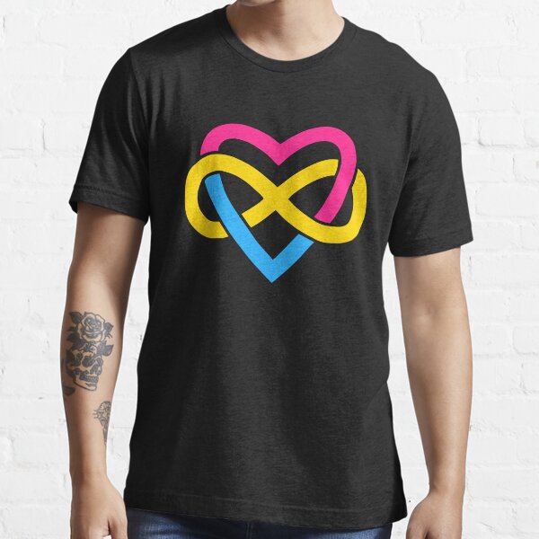 Pansexual Heart Infinity Pansexual Essential T-Shirt