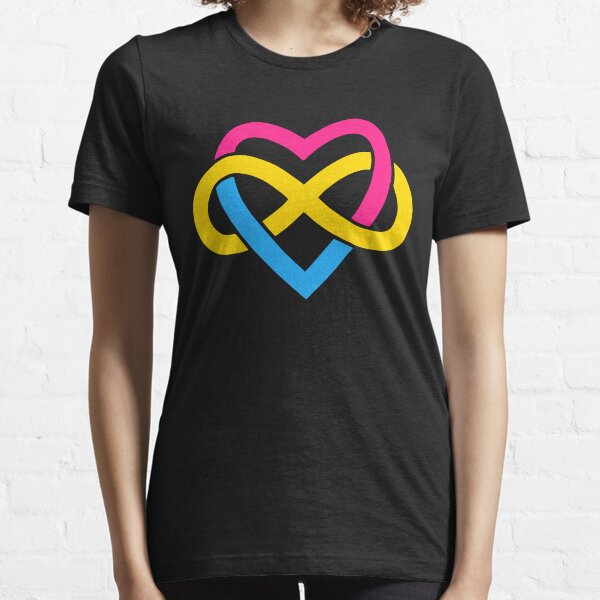 Pansexual Heart Infinity Pansexual Essential T-Shirt