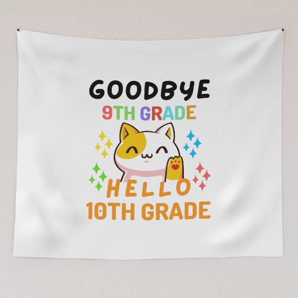 Item preview, Funny Quote For The Last Day Of School : Goodbye 9th Grade Hello 10th Grade designed and sold by AmeliaStore1.