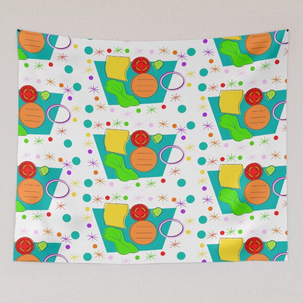 Item preview, Cheeseburger Toppings Pattern designed and sold by FAD-Artwork.