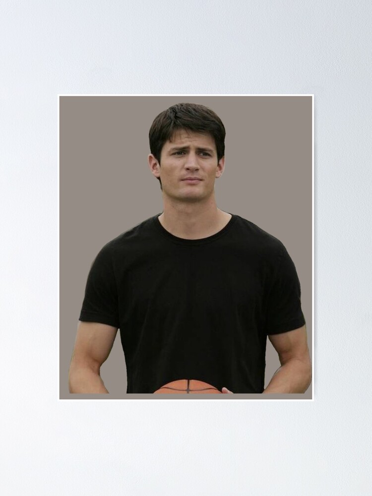 Nathan Scott One Tree Hill Basketball Jersey (White)  Poster for Sale by  LettersLucy