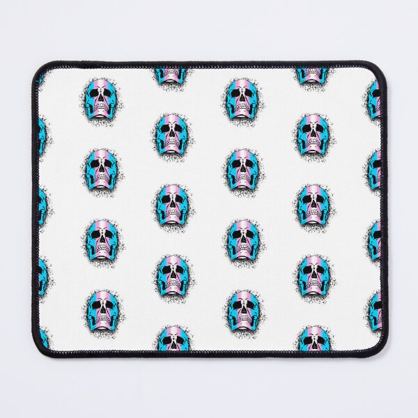 Item preview, Transgender Flag with White Grunge Skull Skeleton Bones - Distressed Punk Rock Goth Halloween designed and sold by srhosterman.